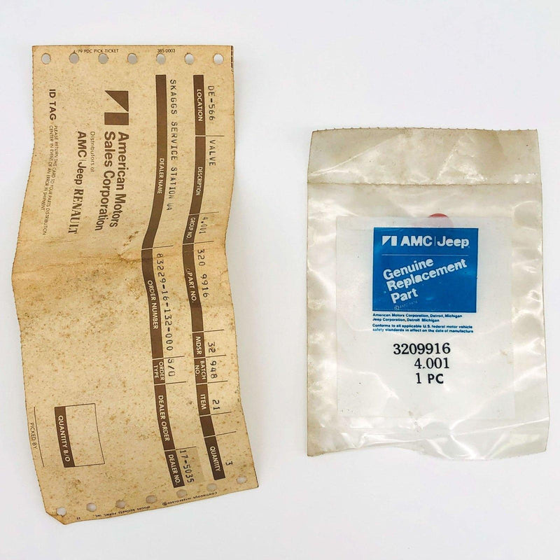 AMC Jeep 3209916 Check Valve for Carburetor OEM NOS 81-86 8cyl CJ 5-8 Sealed 1