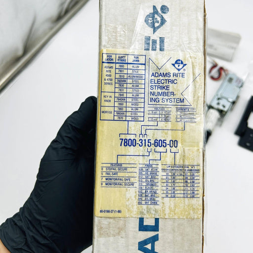 Adams Rite 7840-317 Electric Strike Monitor Fail-Safe 12VDC Satin Alum No Scrws 2