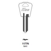 10x Ilco 1177N Key Blanks National / Almet E-Z Set 9700 Nickel Plated NOS 2