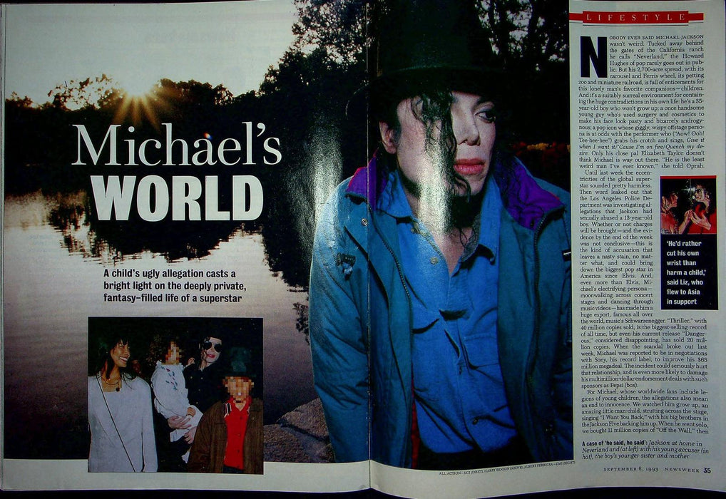 Newsweek Magazine September 6 1993 Michael Jackson Cover King Of Pop Dangerous 4