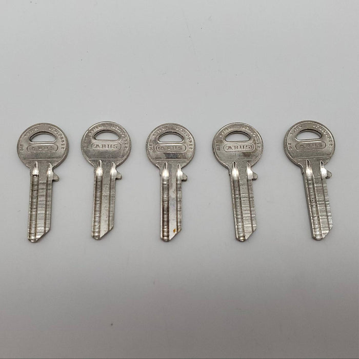 5x Abus 85/30 KBR Padlock Key Blanks #90410 Nickel Plated 4 Pin Right Handed 3