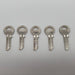 5x Abus 85/30 KBR Padlock Key Blanks #90410 Nickel Plated 4 Pin Right Handed 3