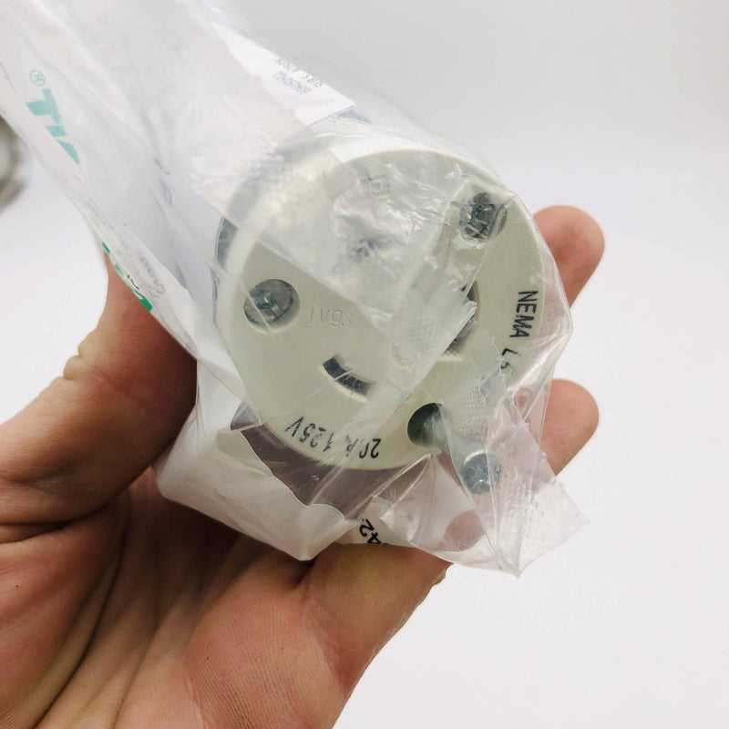 Bryant 70520NC Locking Blade Connector 20A 125 VAC 1‑ph 2‑pole 3‑wire NEMA L5-20 4