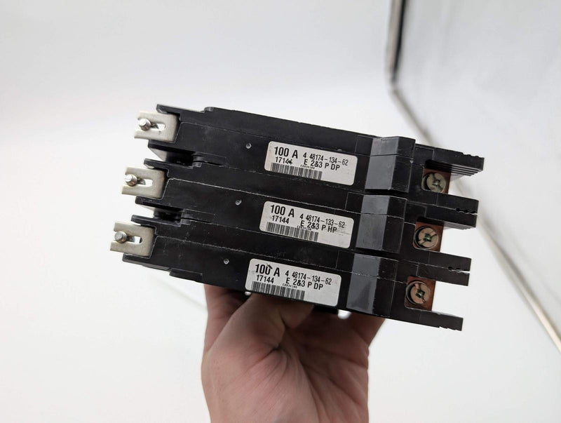 Square D EDB34100 Circuit Breaker 3 Pole 100A 480V Molded Case Bolt On 4