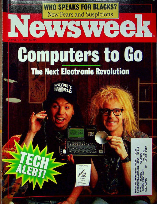 Newsweek Magazine April 6 1992 Waynes World Bill and Ted Cover Tech Alert 90s 1