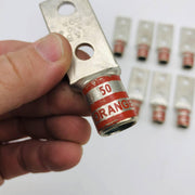 Thomas & Betts 54266 Lug Compression Connector Barrel Shape 2-Hole Orange 9pk 4