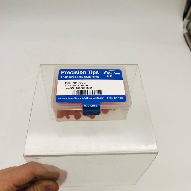 Nordson 7017976 Barrell Caps Twist-On Tip Ultra Series Orange 50/Box 8