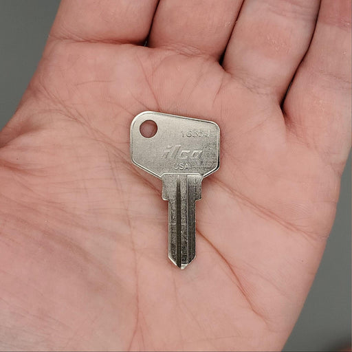 10x Ilco 1635J Key Blanks fits Some Arfe Cam Locks J Keyway Nickel Plated NOS 1