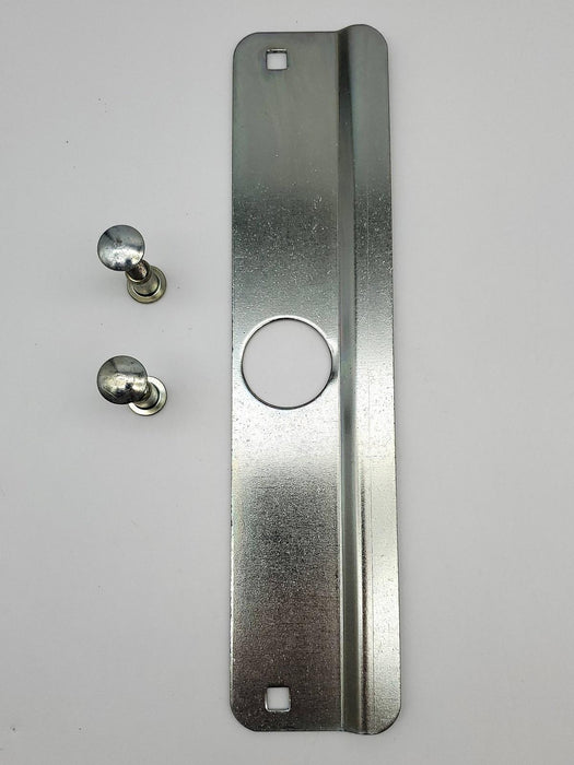 Latch Gard Door Latch Protection Plate 11-5/8" L x 2-5/8" W Zinc Plated LG160 1