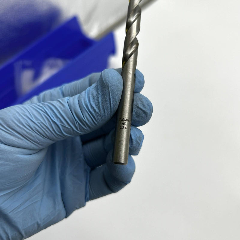 5pk Cle-Line C62877 Jobber Length Drill 1898 7.9mm General Purpose HSS Bright 4