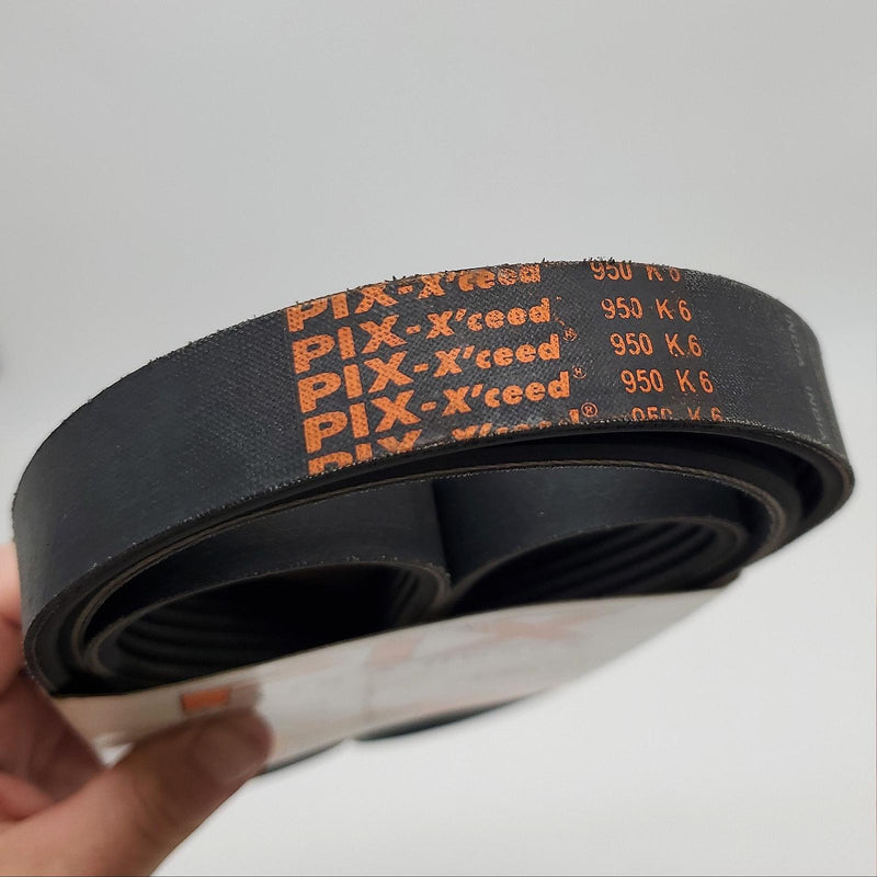 Pix 950K6 Belt X'Ceed 0.84" Width 95.75" Length 6 Rib V-Belt 2