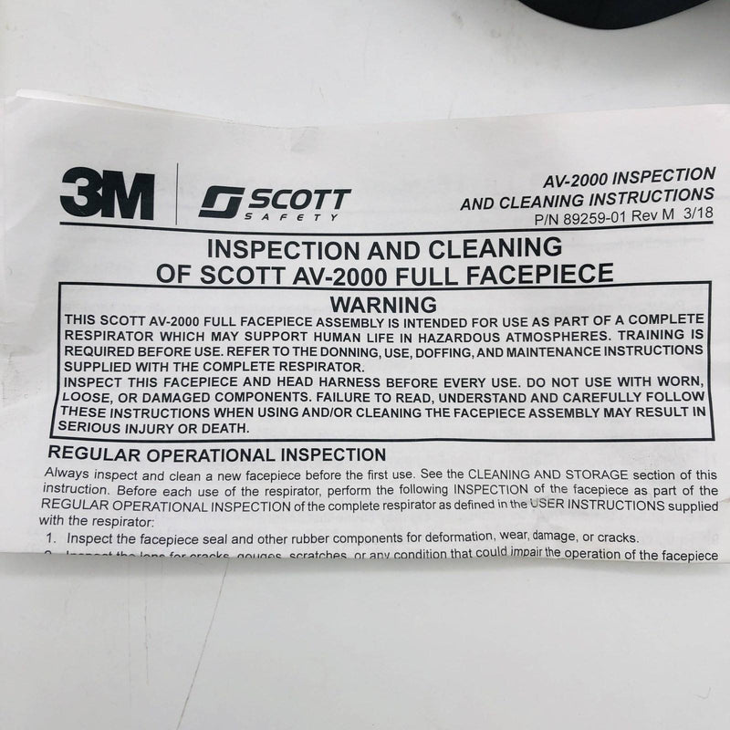 3M 804069-28 Facepiece Comfort Seal AV-2000 Polyester Net Head Harness 3