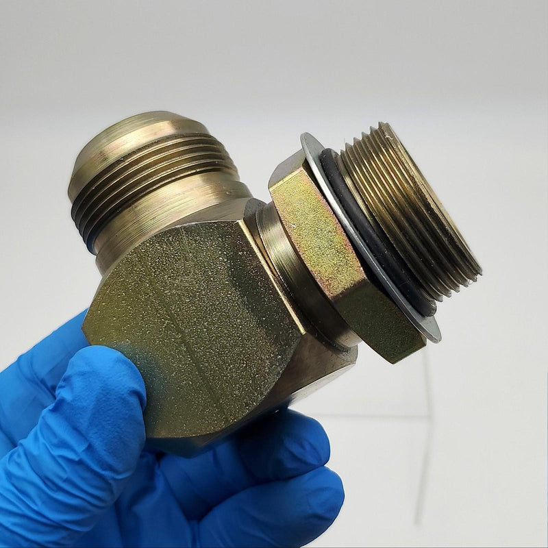 Caterpillar 5P3421 Elbow Fitting 90 Deg JIC Flare CAT Heavy Equipment OEM 3