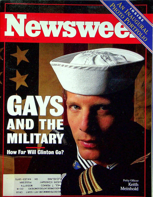 Newsweek Magazine February 1 1993 Bill Clinton Gays Homesexuals Military Debate 1