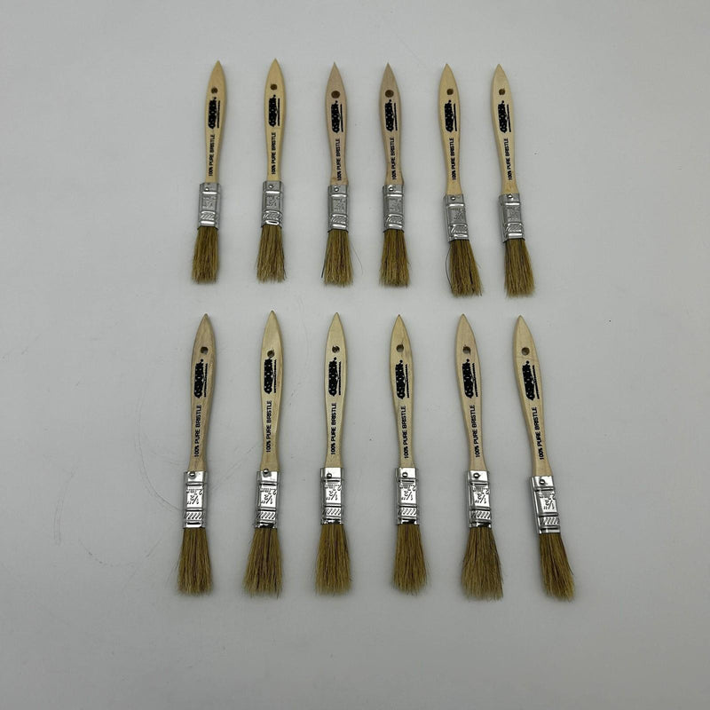 12pk Osborn 70150 Varnish Paint Brush Bristle Wood 1/2 BS X 1/4” Th X 1-3/4” Trm 7