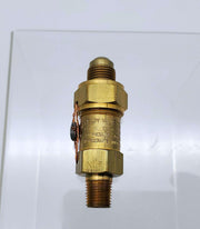 Henry Valves 5230 Relief Valve 400 PSI Straight-Thru 1/4" MPT In 1/2" Flare Out 1