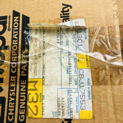 Mopar CBJ17553 Fuel Level Sending Unit OEM New Old Stock NOS Open 2