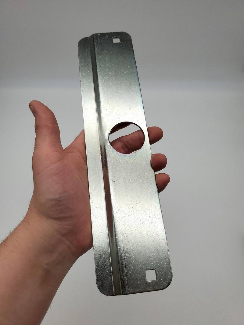 Latch Gard Door Latch Protection Plate 11-5/8" L x 2-5/8" W Zinc Plated LG160 3