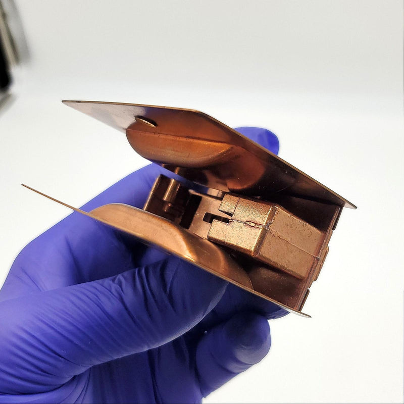 Kwikset Sliding Door Handle Passage Latch Satin Bronze 332 2-1/4" x 1-3/4" Notch 6