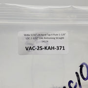 Widia 5/16"-24 Hand Tap 4 Flute 1-1/8" LOC 2-3/32" OAL Bottoming Straight 14124 6