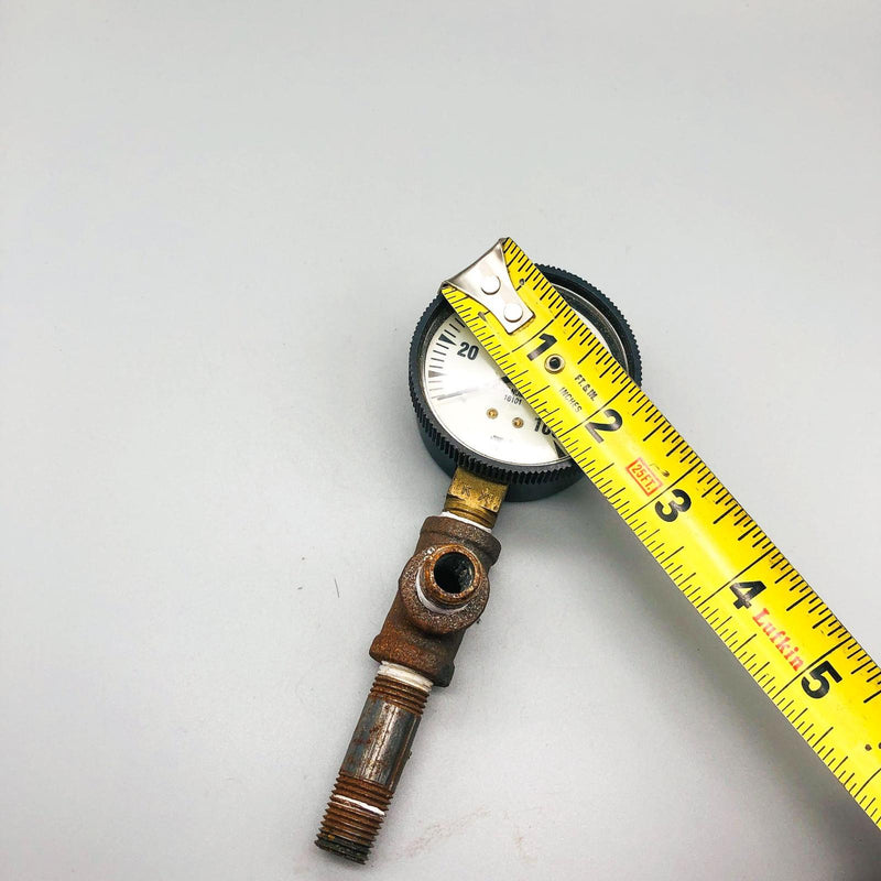 Vintage Air Compressor Gauge USG 100 Lb PSI Pressure Readings With Fittings 11