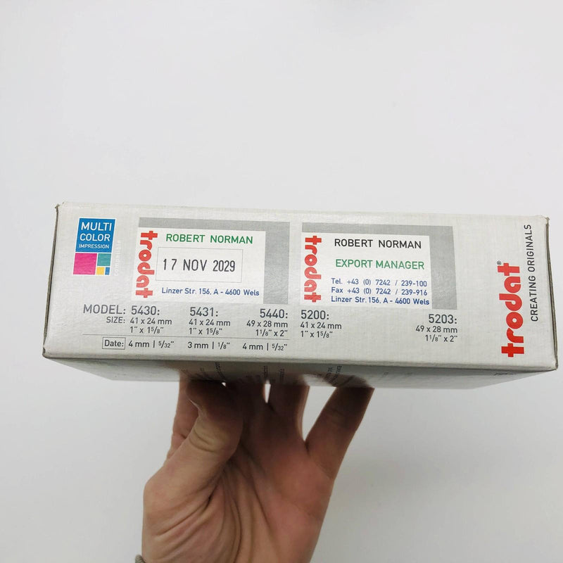 Trodat 5430 Pro 4.0 Self Inking Ink Stamp Rejected Date Oct 29 2021 ENGL.A 5