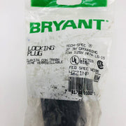 Bryant 4721NP Locking Blade Plug 15A 125 VAC 1-phase 2-pole 3-wire NEMA L5-15 2