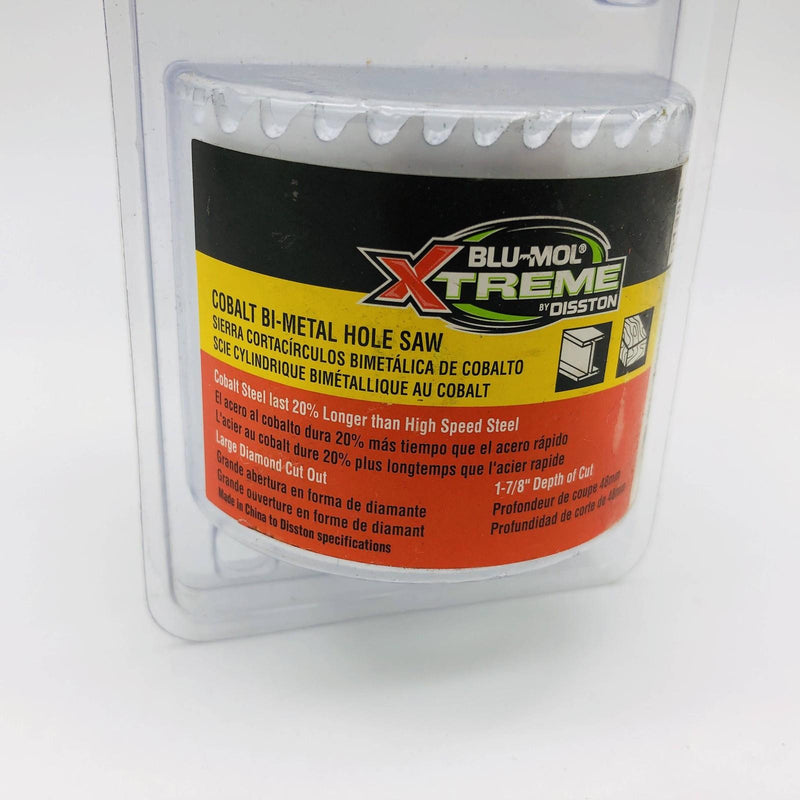 Blu Mol Xtreme 5138B Hole Saw 2-1/2" / 64mm Cobalt Steel Bi-Metal Cats Eye Open 3