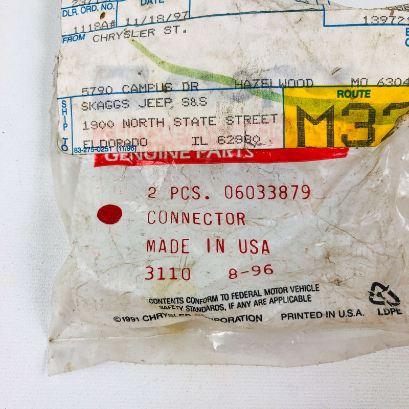 Mopar 6033879 Connector for Transmission Case DGK Nut Inverted Flare .62-18 1996 3