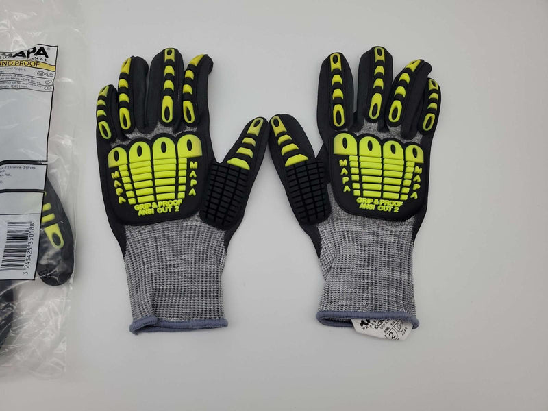 Mapa Exonit 535 Impact & Cut Resistant Work Gloves Medium Oil Repellant 2 Pair 2