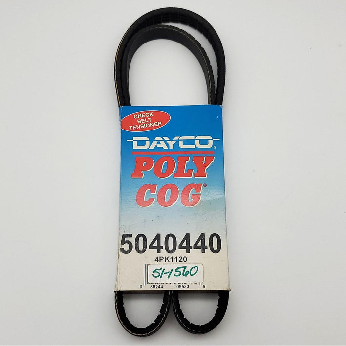 Dayco 5040440 Serpentine Belt 0.54" Width 44" Length 4 Rib Poly Cog 1