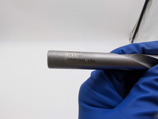 Hannibal Carbide Tool 0.5512" Drill Bit 118 Deg 4-13/16" LOC 6-5/8" OAL 600140 2
