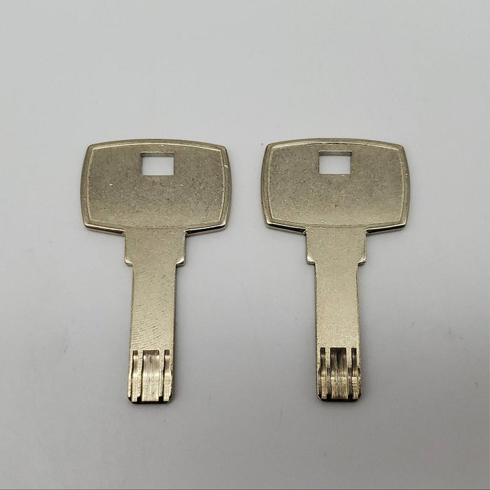 2x Ilco DM 22 TVP Key Blanks For Dominion Dimple Cylinders Nickel Silver 3