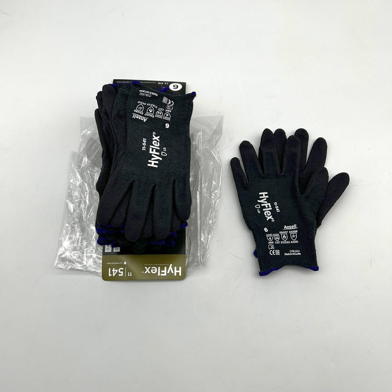 Ansell HyFlex 11541 Cut Resistant Glove 6.0 Extra Small A4 Nitrile 18-G 12 Pairs 10