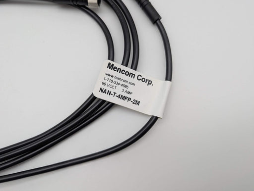 Mencom NAN-T-4MFP-2M Sensor Cable Extension 4 Pin Male to Female 2 Meter 2