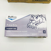 ProWorks Polar Nite GL-N133FX Nitrile Gloves XLG PF 4 Mil White Case 10/100 DMGD 3