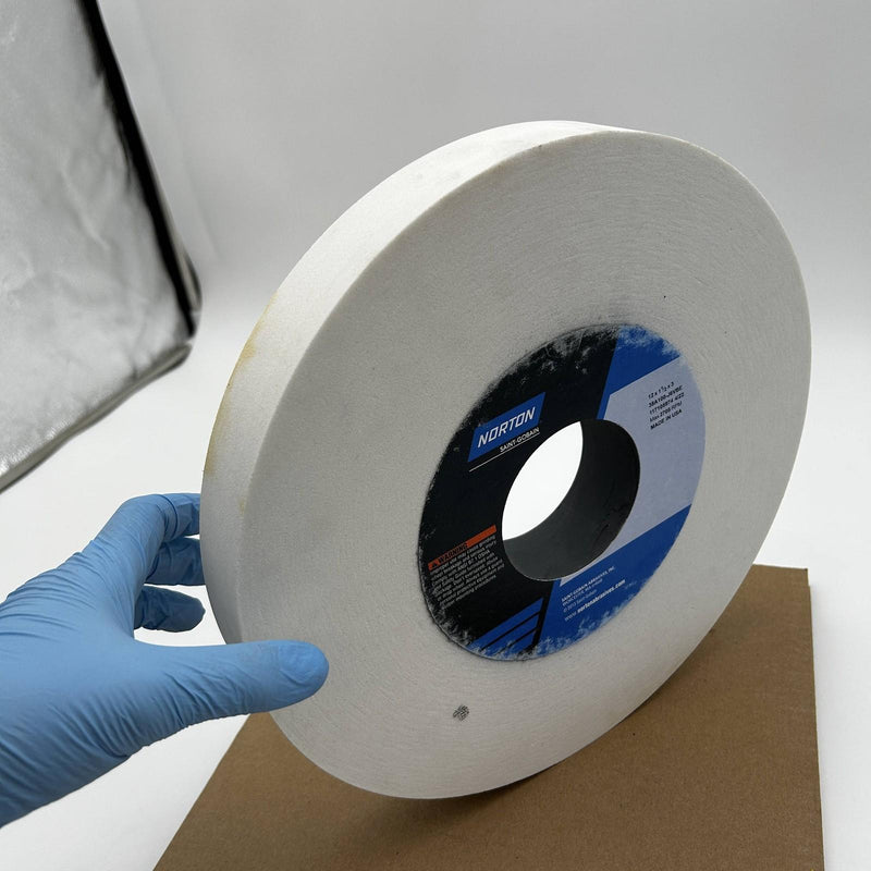 Norton 66253188986 Grinding Wheel 12in x 1-1/2 x 3 Type 1 White 38A100-J6VBE 8