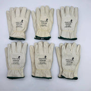 Global Glove CR3200 Drivers Work Gloves Size Medium Keystone Leather 6 Pairs 6