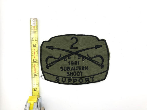 US Army Subaltern Shoot Support Patch 1980 Vintage Tank Gunnery Qualification 2 2
