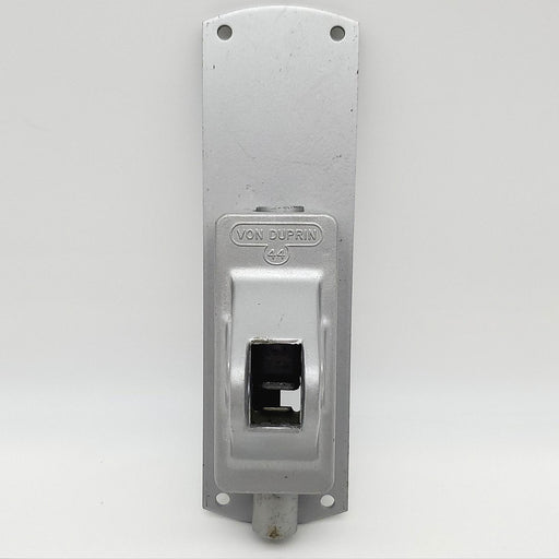 Von Duprin 44 Series Vertical Rod Device End Case Aluminum Finish NOS 1