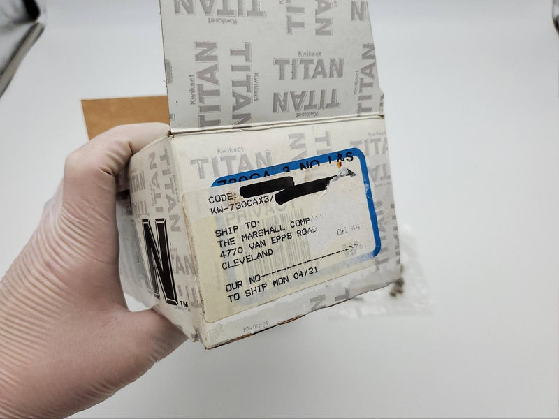 Kwikset Door Knob Polished Brass US3 Privacy Lock Titan 730CA BS NOS 6