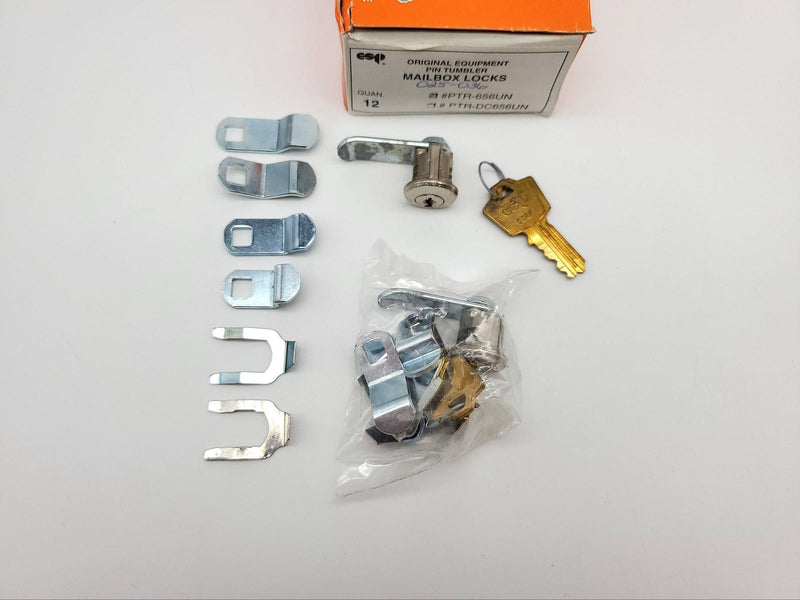 2x ESP Mailbox Locks PTR-656UN Keyed Alike 5 Cams USA Made Vintage NOS 1