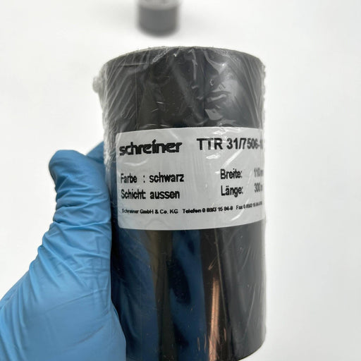 Schreiner TTR 31/7506-10 Thermal Transfer Ribbon 110mm x 300m Lot of 2 Rolls 2