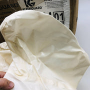 Kleenguard 45664 White Coverall A80 X-Large Zip Hood Boot Storm Elastic 12pk 4