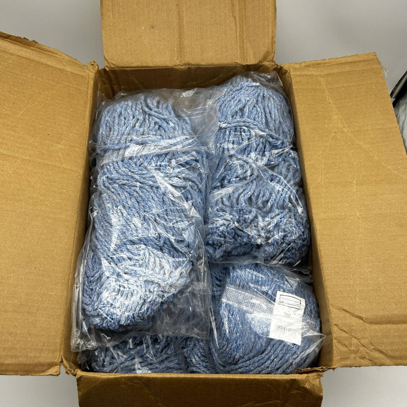 Rubbermaid F51712BLU Mop Head Cut-End Cotton Blend 20oz 1-in Headband 12/Carton 8