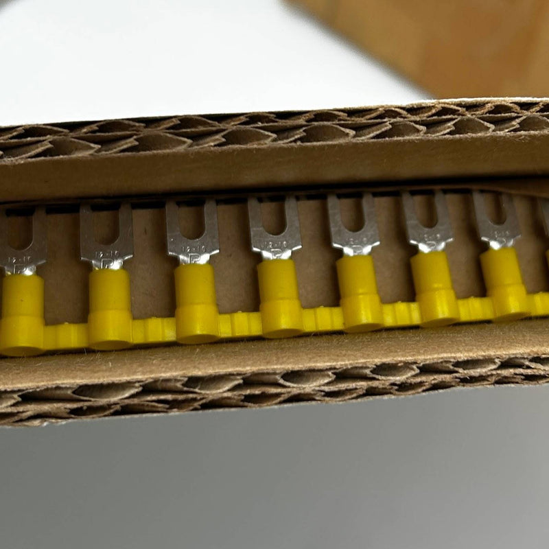 Panduit PV10-8FFB-2K Flanged Fork Terminal 12-10 AWG Wire Range #8 Stud (2000pk)