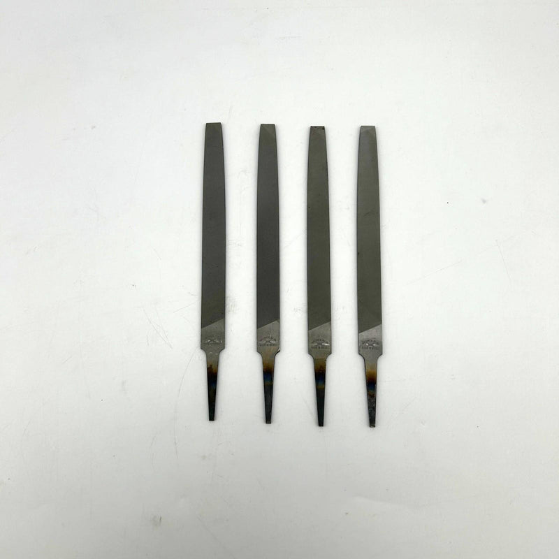 Nicholson 6" Flat Double / Single Cut Smooth File 03533N Rectangular w/ Tang 4pk