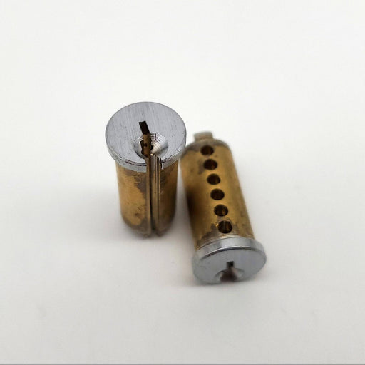 2x Schlage 33-406 Cylinder Plugs 1-1/8" FG Keyway 6 Pin Satin Chrome 626 1