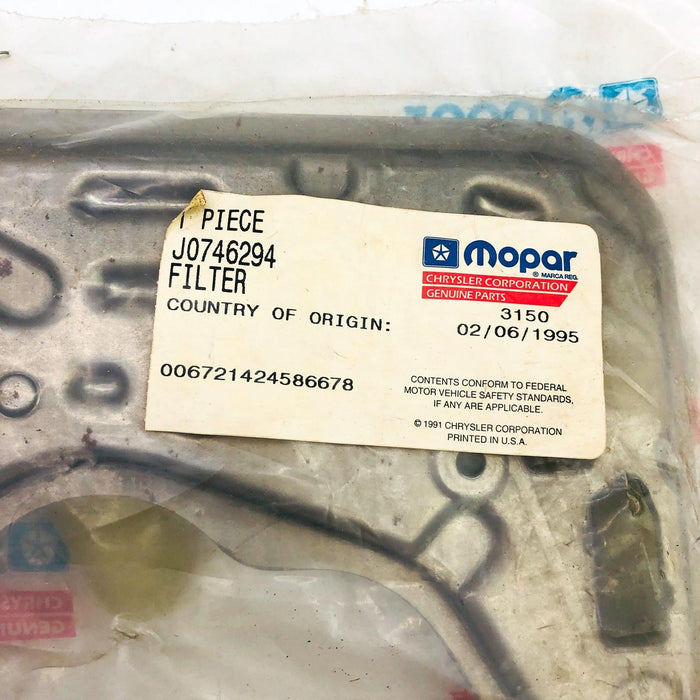 Mopar J0746294 Filter Assembly Valve Body Auto Transaxle OEM NOS 1991 Monaco 7