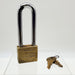 American K62 Padlock 1-5/8" Brass Body 3-1/8"L x .375"D Shackle Keyed Alike USA 1